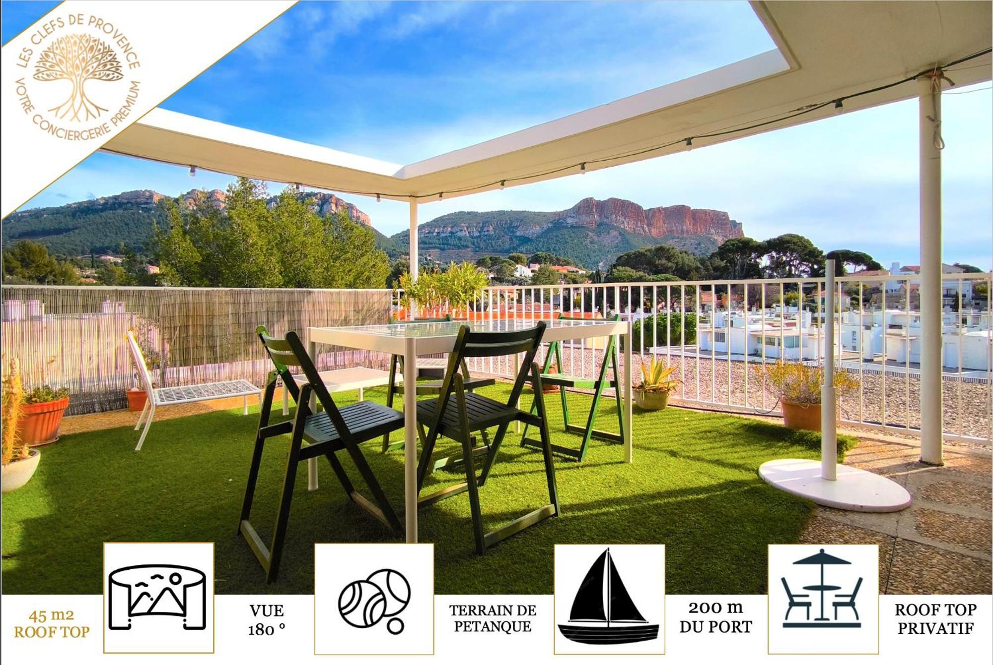 Sunset Garden - Roof Top 45 M2 Vue Mer / Cap Canaille Cassis Extérieur photo